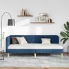vidaXL Cornice del letto ad angolo Blu 80 x 200 cm Tessuto