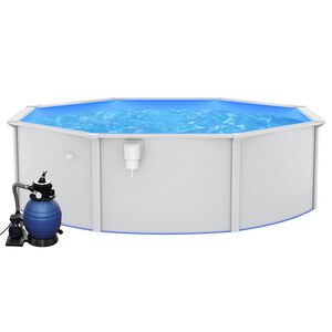 vidaXL Piscina con Pompa Filtro a Sabbia 460x120 cm