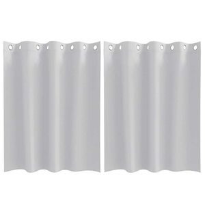 vidaXL Tende Blackout con Anelli 2 pcs Grigio Chiaro 140 x 140 cm