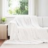 vidaXL Coperta Bianco 240 x 220 cm Panno