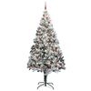 vidaXL Albero di Natale con 300 LED con supporto Verde 300 cm PVC