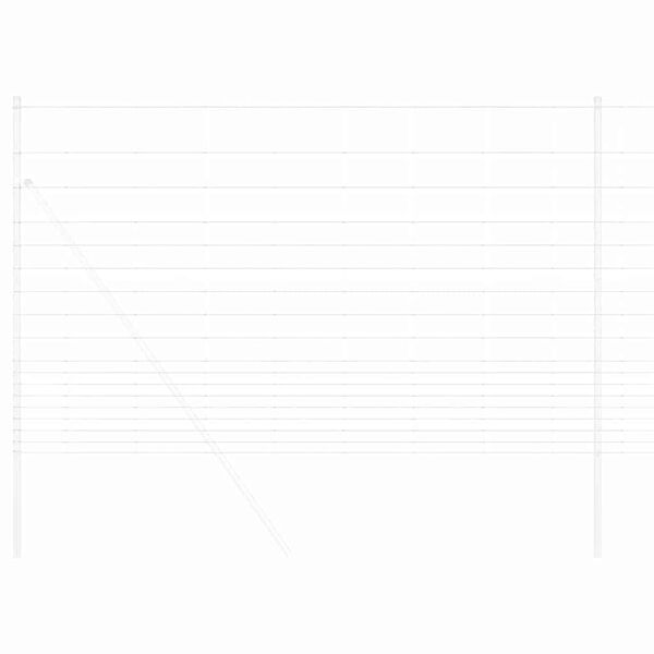 vidaXL Recinzione da campo Grigio 1.5 x 10 m Acciaio