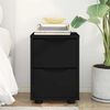 vidaXL Comodino con cassetto Nero 30,5 x 30 x 43 cm Legno multistrato