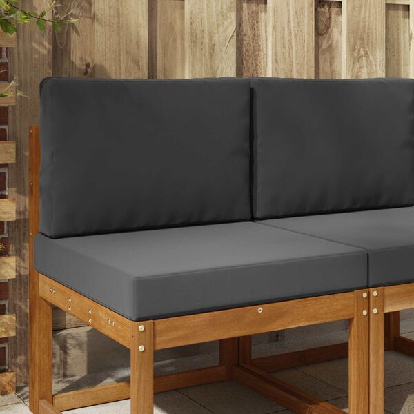 vidaXL Cuscino per divano da esterno 2 pcs Antracite Poliestere