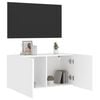 vidaXL Mobile TV a Parete Bianco 80x30x41 cm