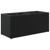 vidaXL Fioriera da Giardino con 2 Vasi Nera 72x30x32 cm in Polyrattan