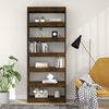 vidaXL Libreria/Divisorio Rovere Fumo 80x30x198 cm in Truciolato