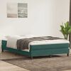 vidaXL Letto a Molle senza Materasso Verde Scuro 140x220 cm Velluto