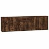 vidaXL Credenze 3 pz Rovere Fumo in Legno Multistrato