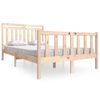 vidaXL Giroletto 135x190 cm Double in legno Massello