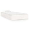 vidaXL Giroletto Bianco in Legno Massello 100x200 cm
