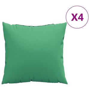 vidaXL Cuscini per Divano 4 pz Verdi 40x40 cm in Tessuto