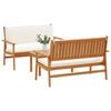 vidaXL Set Divano da Giardino 3 pcs Marrone 120 x 65,5 x 79 cm