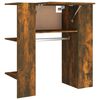 vidaXL Scaffale da Ingresso Rovere Fumo 97,5x37x99cm Legno Multistrato