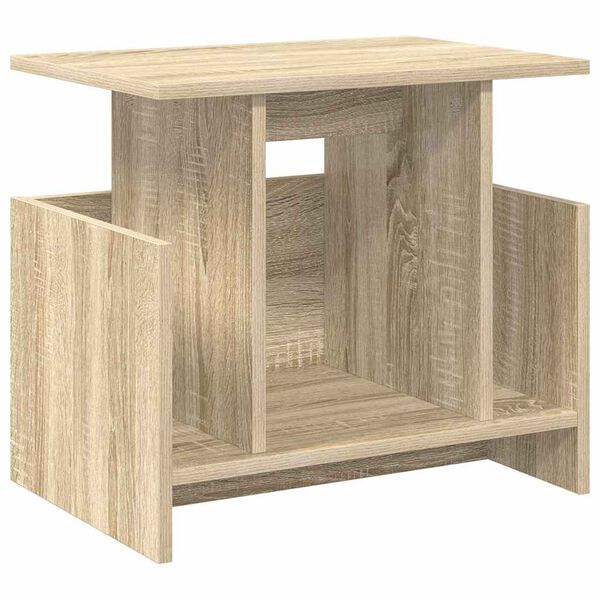 vidaXL Supporto TV Rovere Sonoma 50 x 35 x 45 cm Legno multistrato