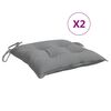 vidaXL Cuscini per Sedia 2 pz Grigi 50x50x7 cm Tessuto Oxford