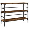 vidaXL Tavolo Consolle Rovere Fumo 100x32x75 cm Legno Multistrato