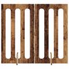 vidaXL Recinto pieghevole per animali 2 pcs Legno di quercia