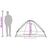 vidaXL Tenda da Campeggio a Cupola per 2 Persone Verde Impermeabile