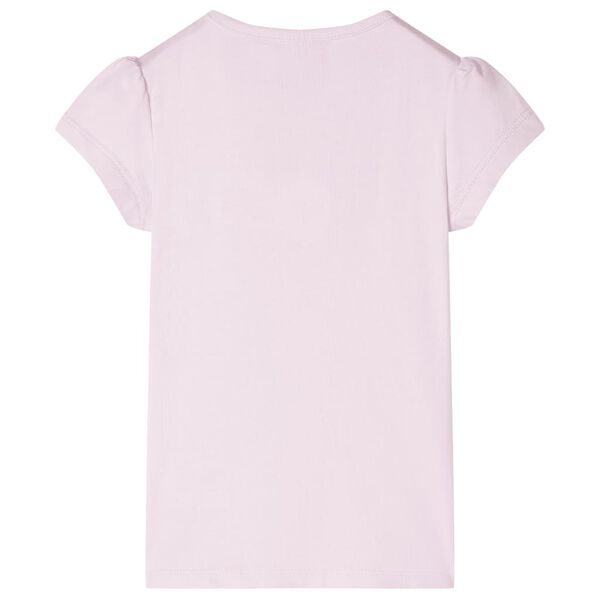 Maglietta da Bambina Maniche Aletta Rosa Tenue 116
