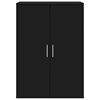 vidaXL Credenze 2 pz Nere 60x31x84 cm in Legno Multistrato