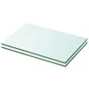 vidaXL Mensole in Vetro Trasparente 2 pz 20x25 cm