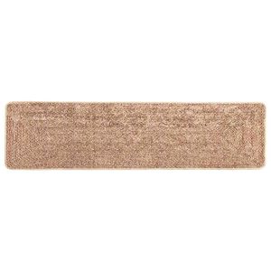 vidaXL Runner Tappeto MARSA Marrone 50 x 300 cm Poliestere e PVC