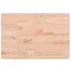 vidaXL Piano Bagno 60x40x2,5 cm Legno Massello di Faggio