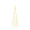vidaXL Luci per albero di Natale con picchetti e asta per bandiera