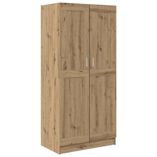 vidaXL Guardaroba con porta Rovere Artigianale 82,5 x 51,5 x 180 cm