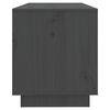 vidaXL Mobile Porta TV Grigio 74x34x40 cm in Legno Massello di Pino