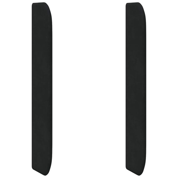 vidaXL Orecchia della Testata Nero 80 x 16 x 4 cm Velluto
