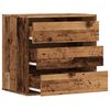 vidaXL Cassettiera Angolare Legno Antico 60x41x58 cm Legno Multistrato