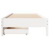 vidaXL Letto senza Materasso Bianco 75x190 in Legno Massello di Pino
