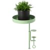 Esschert Design Vassoio per Piante con Morsetto Rotondo Verde S