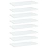 vidaXL Ripiani per Libreria 8pz Bianchi 40x20x1,5 cm Legno Multistrato