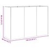 vidaXL Fioriera Arrugginita 120x40x80 cm in Acciaio Corten