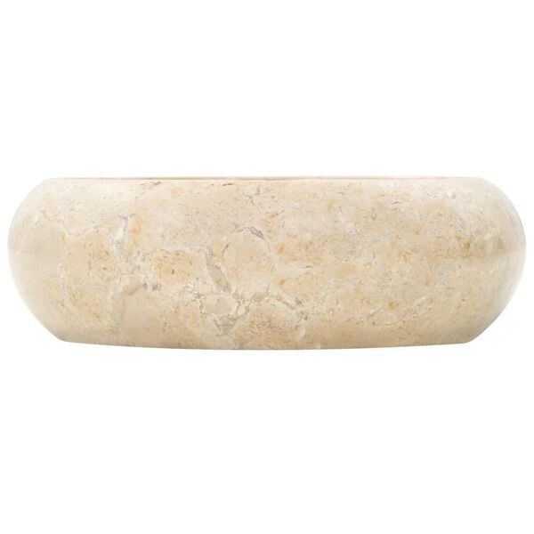 vidaXL Lavandino 40x12 cm in Marmo Crema