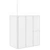 vidaXL Schermo Box Doccia a L 70 x 120 x 137 cm 4 Pannelli Pieghevole