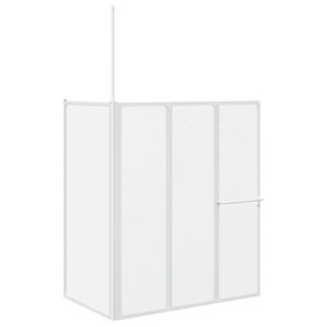vidaXL Schermo Box Doccia a L 70 x 120 x 137 cm 4 Pannelli Pieghevole