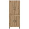 vidaXL Credenza Rovere artigianale 69,5 x 34 x 180 cm