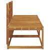 vidaXL Divano da Esterno 2 Pezzo Naturale 182,5 x 63 x 73 cm