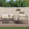 vidaXL Set Divani da Giardino 5 pz con Cuscini Antracite in Polyrattan
