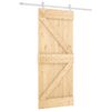 vidaXL Porta scorrevole Naturale e Bianco 85 x 210 cm