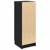 vidaXL Mobile da Bagno Rovere nero 32 x 34 x 90 cm Legno multistrato