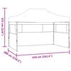 vidaXL Tenda Party Crema 280 x 410 x 315 cm Tessuto Oxford