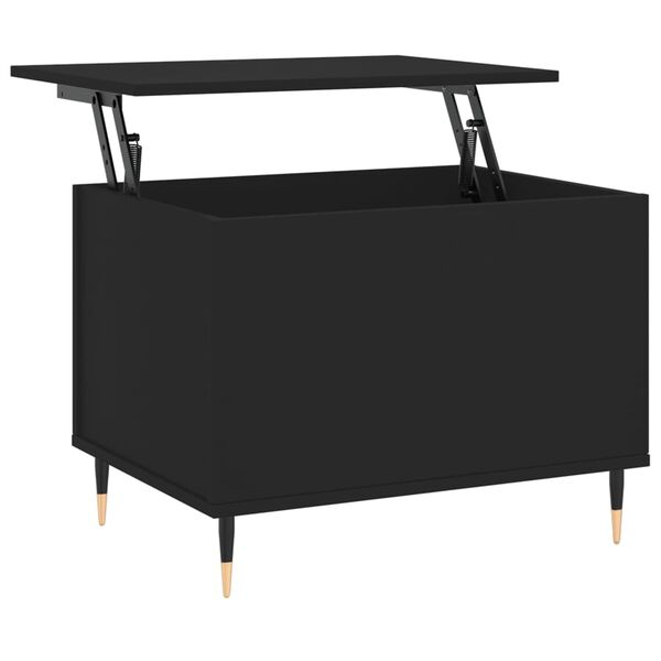 vidaXL Tavolino da Salotto Nero 60x44,5x45 cm in Legno Multistrato