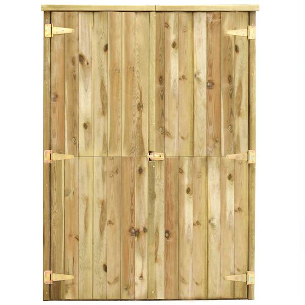 vidaXL Rimessa Attrezzi da Giardino 123x50x171cm in Pino Impregnato