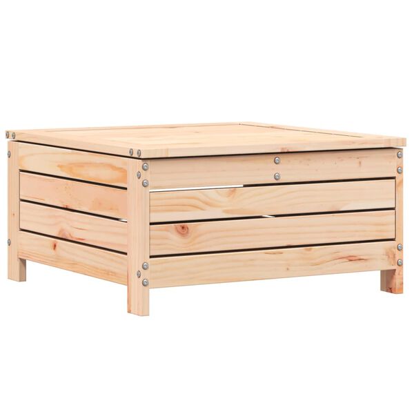 vidaXL Poggiapiedi da Giardino 62x63,5x32 cm in Legno Massello di Pino