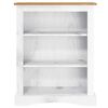vidaXL Libreria a 3 Ripiani Pino Messicano Corona Bianco 81x29x100 cm